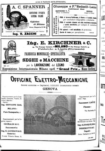 L'elettricista rivista mensile di elettrotecnica