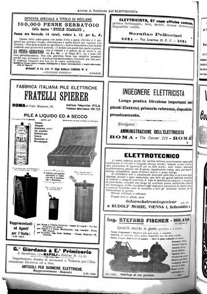 L'elettricista rivista mensile di elettrotecnica