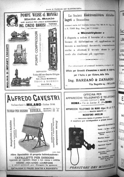 L'elettricista rivista mensile di elettrotecnica