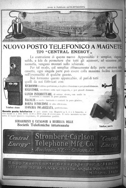 L'elettricista rivista mensile di elettrotecnica