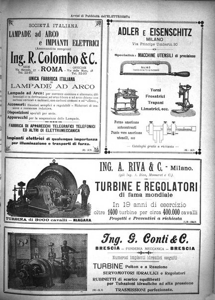 L'elettricista rivista mensile di elettrotecnica