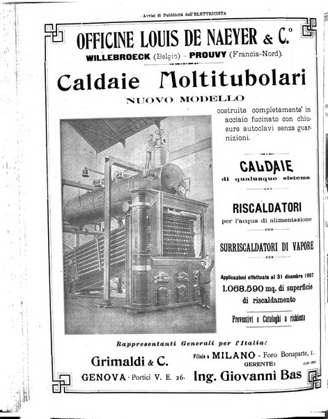 L'elettricista rivista mensile di elettrotecnica