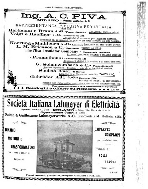 L'elettricista rivista mensile di elettrotecnica