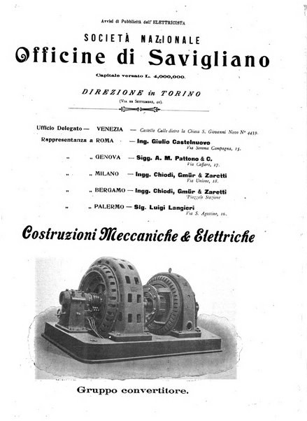 L'elettricista rivista mensile di elettrotecnica