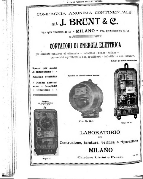 L'elettricista rivista mensile di elettrotecnica