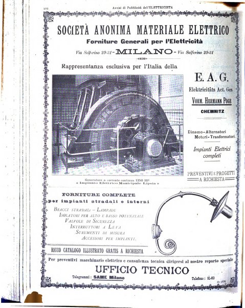 L'elettricista rivista mensile di elettrotecnica