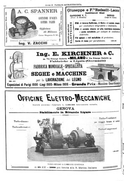 L'elettricista rivista mensile di elettrotecnica