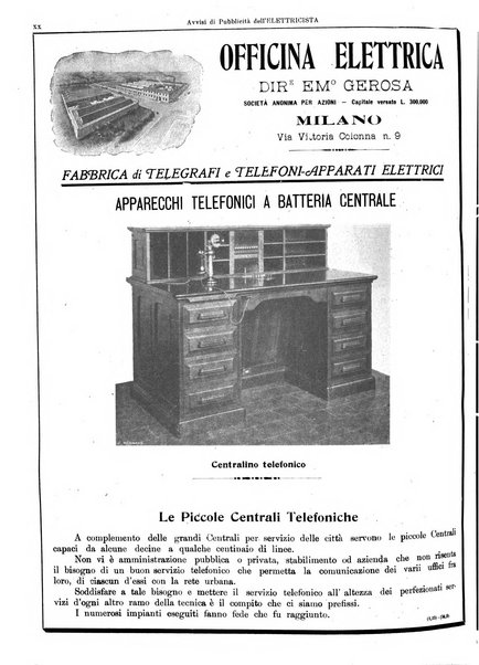 L'elettricista rivista mensile di elettrotecnica