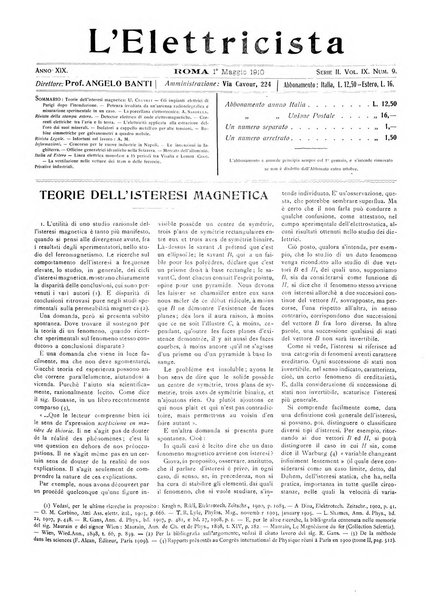 L'elettricista rivista mensile di elettrotecnica