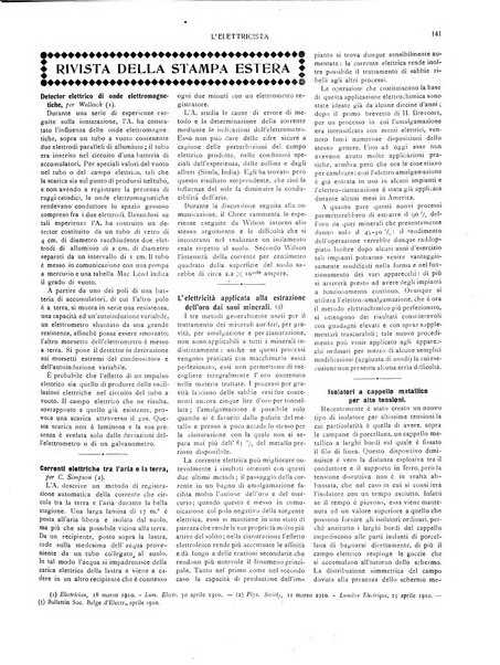 L'elettricista rivista mensile di elettrotecnica