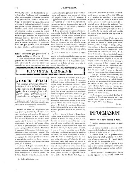 L'elettricista rivista mensile di elettrotecnica