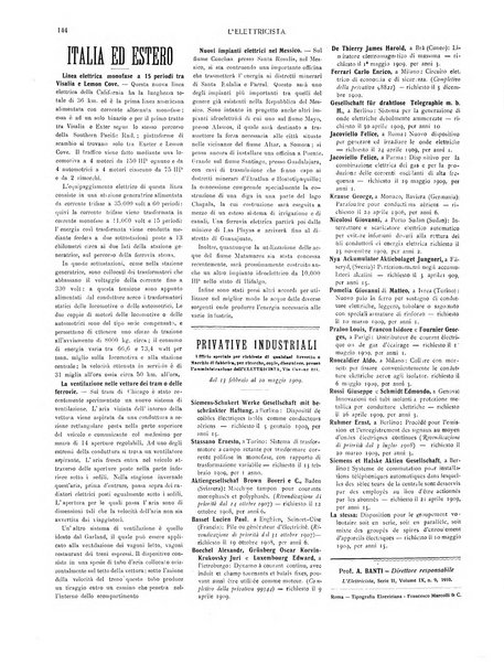 L'elettricista rivista mensile di elettrotecnica