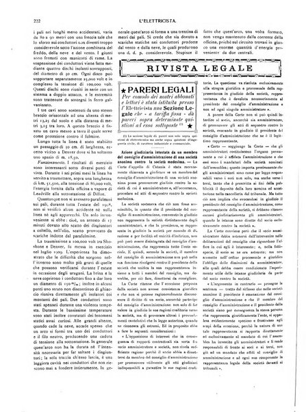 L'elettricista rivista mensile di elettrotecnica