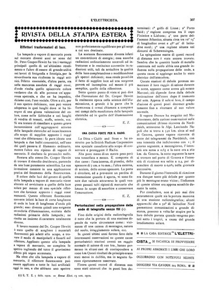 L'elettricista rivista mensile di elettrotecnica