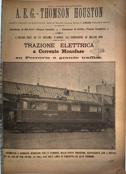 L'elettricista rivista mensile di elettrotecnica