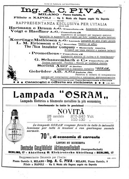 L'elettricista rivista mensile di elettrotecnica