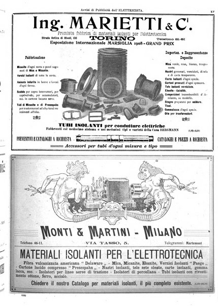 L'elettricista rivista mensile di elettrotecnica