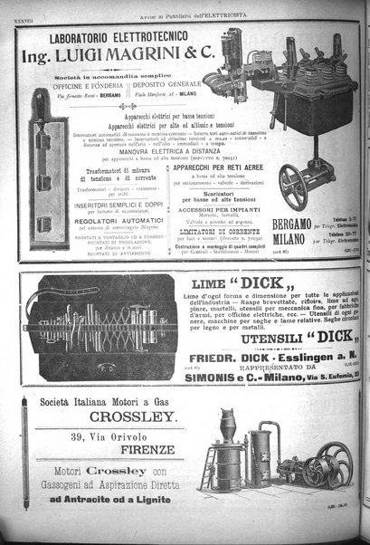 L'elettricista rivista mensile di elettrotecnica