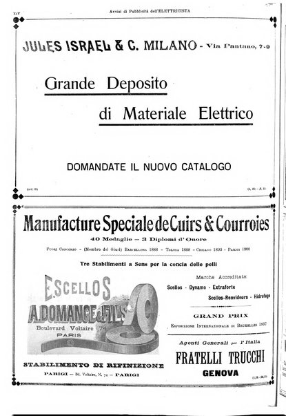 L'elettricista rivista mensile di elettrotecnica