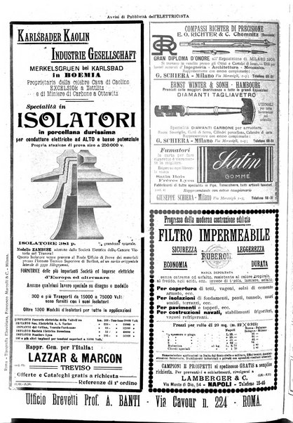 L'elettricista rivista mensile di elettrotecnica