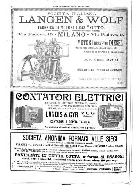 L'elettricista rivista mensile di elettrotecnica