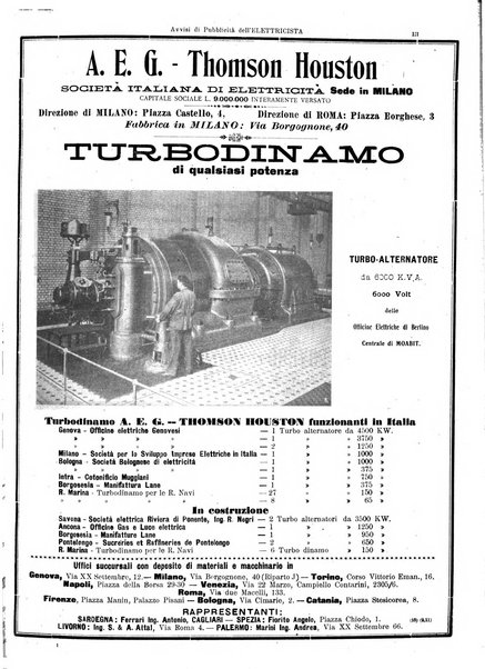 L'elettricista rivista mensile di elettrotecnica