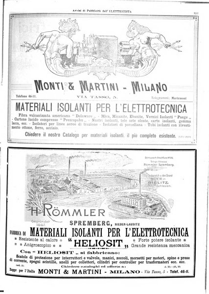 L'elettricista rivista mensile di elettrotecnica