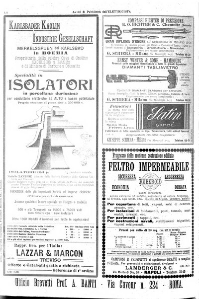 L'elettricista rivista mensile di elettrotecnica