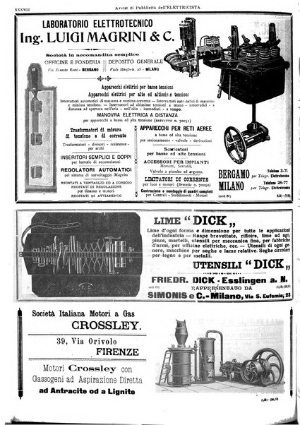 L'elettricista rivista mensile di elettrotecnica