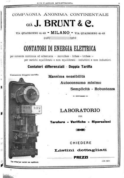 L'elettricista rivista mensile di elettrotecnica