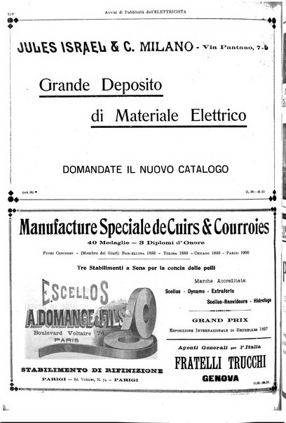 L'elettricista rivista mensile di elettrotecnica