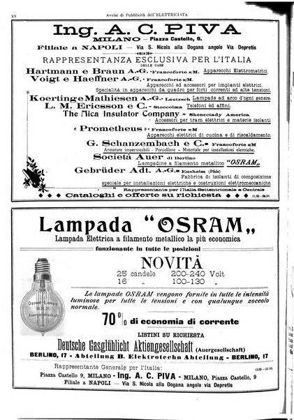 L'elettricista rivista mensile di elettrotecnica