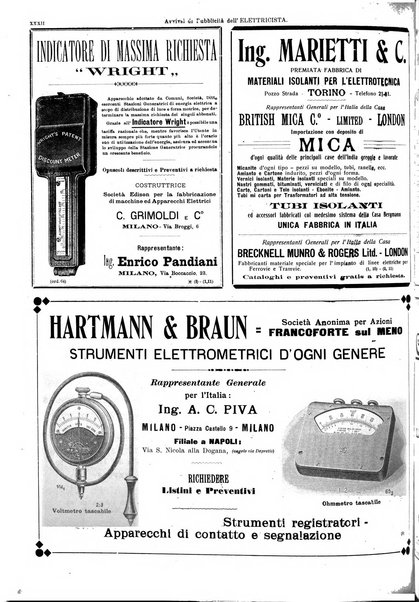 L'elettricista rivista mensile di elettrotecnica