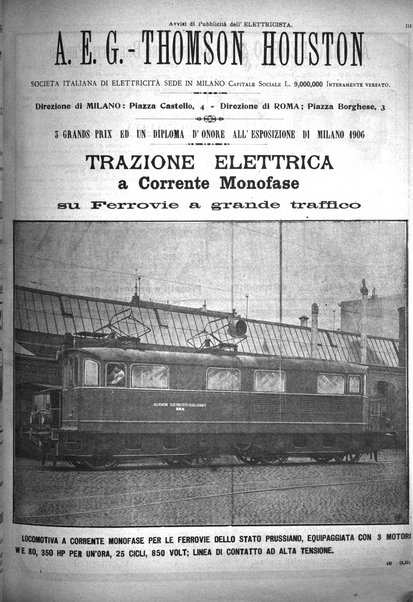 L'elettricista rivista mensile di elettrotecnica