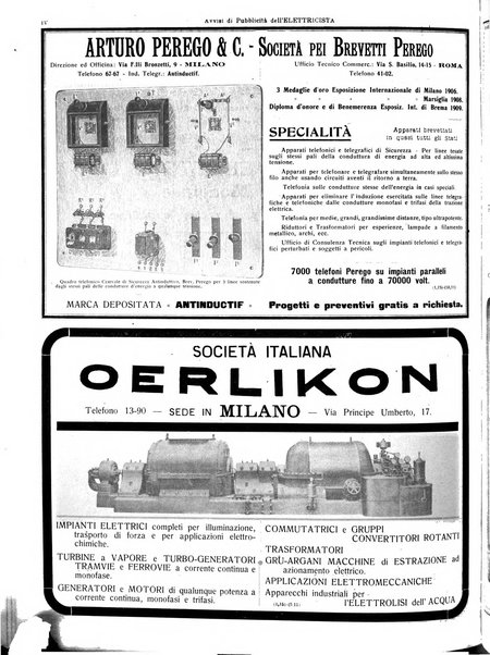 L'elettricista rivista mensile di elettrotecnica