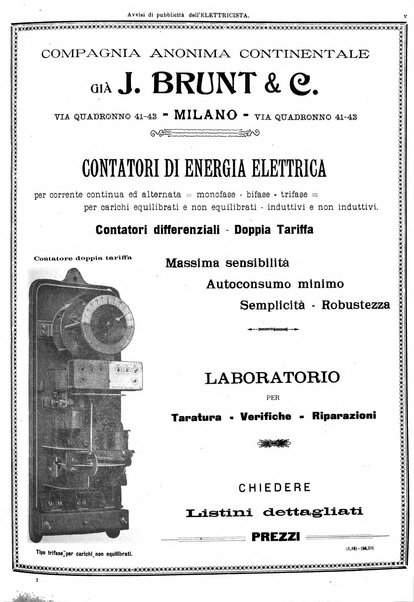 L'elettricista rivista mensile di elettrotecnica