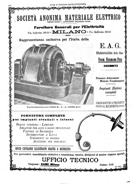 L'elettricista rivista mensile di elettrotecnica