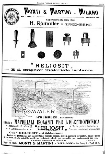 L'elettricista rivista mensile di elettrotecnica