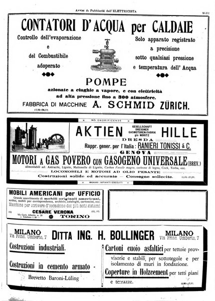 L'elettricista rivista mensile di elettrotecnica