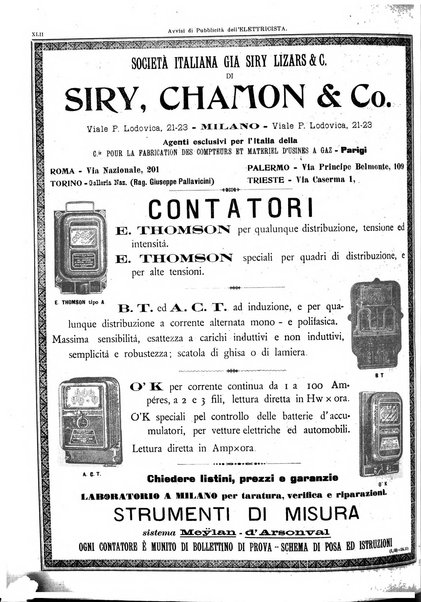 L'elettricista rivista mensile di elettrotecnica