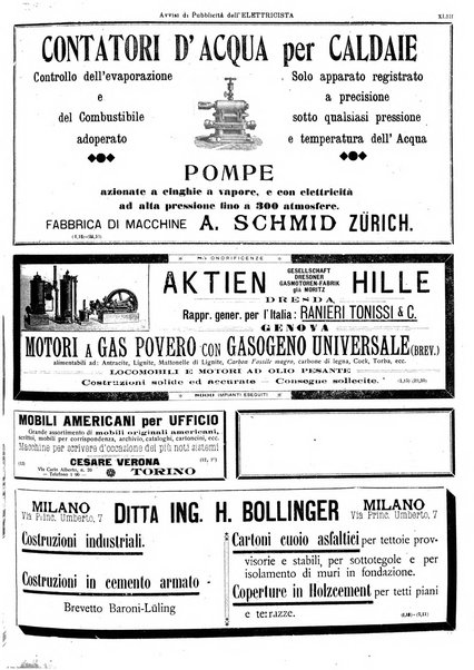 L'elettricista rivista mensile di elettrotecnica