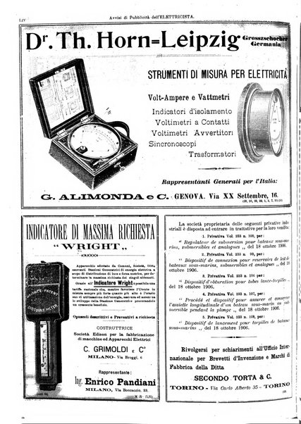 L'elettricista rivista mensile di elettrotecnica