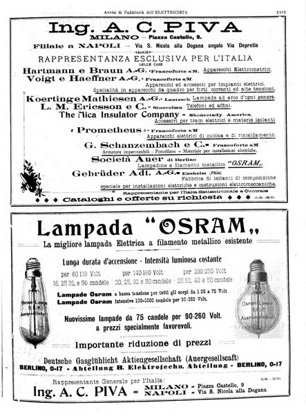 L'elettricista rivista mensile di elettrotecnica