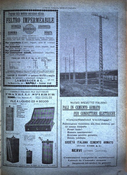 L'elettricista rivista mensile di elettrotecnica