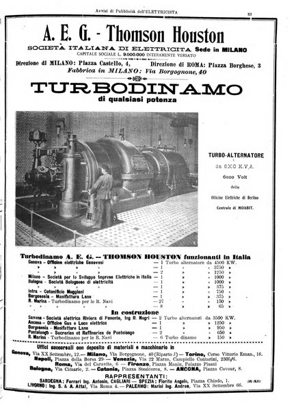 L'elettricista rivista mensile di elettrotecnica