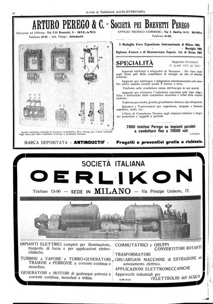 L'elettricista rivista mensile di elettrotecnica