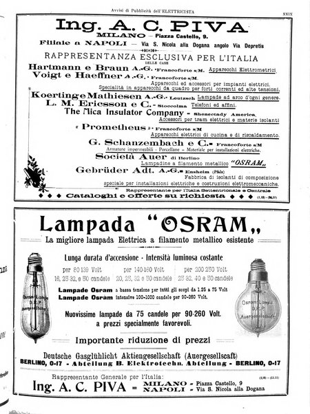 L'elettricista rivista mensile di elettrotecnica