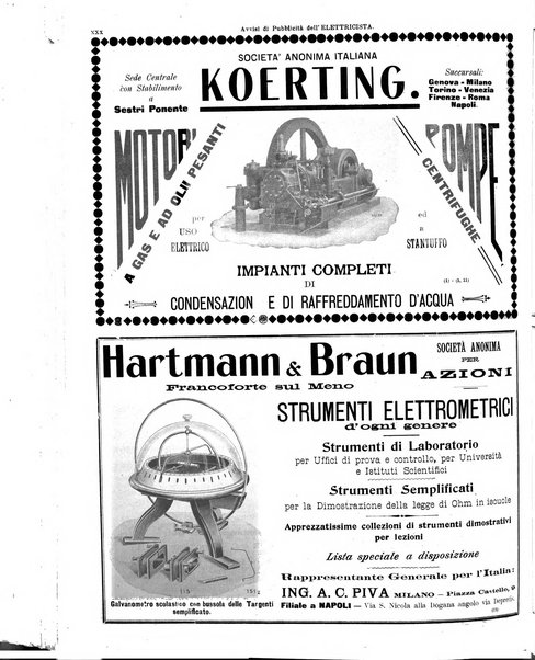 L'elettricista rivista mensile di elettrotecnica