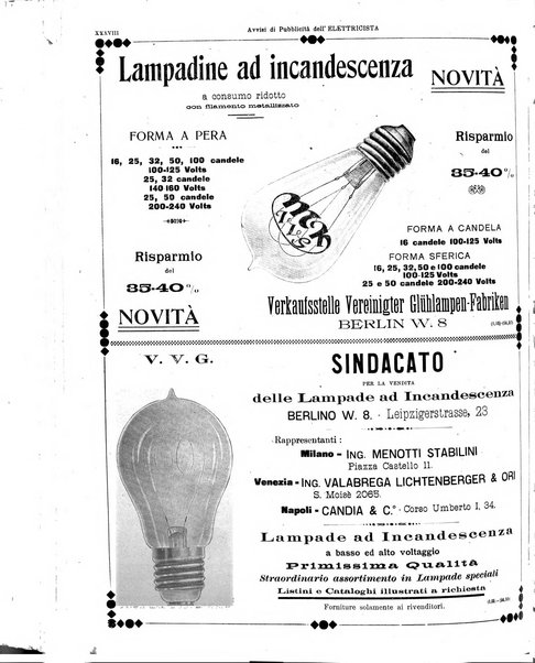 L'elettricista rivista mensile di elettrotecnica