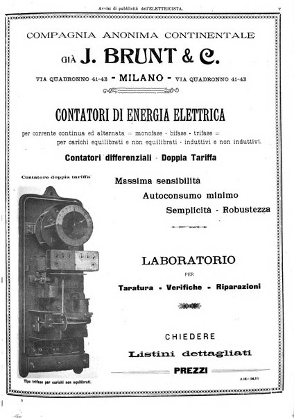 L'elettricista rivista mensile di elettrotecnica